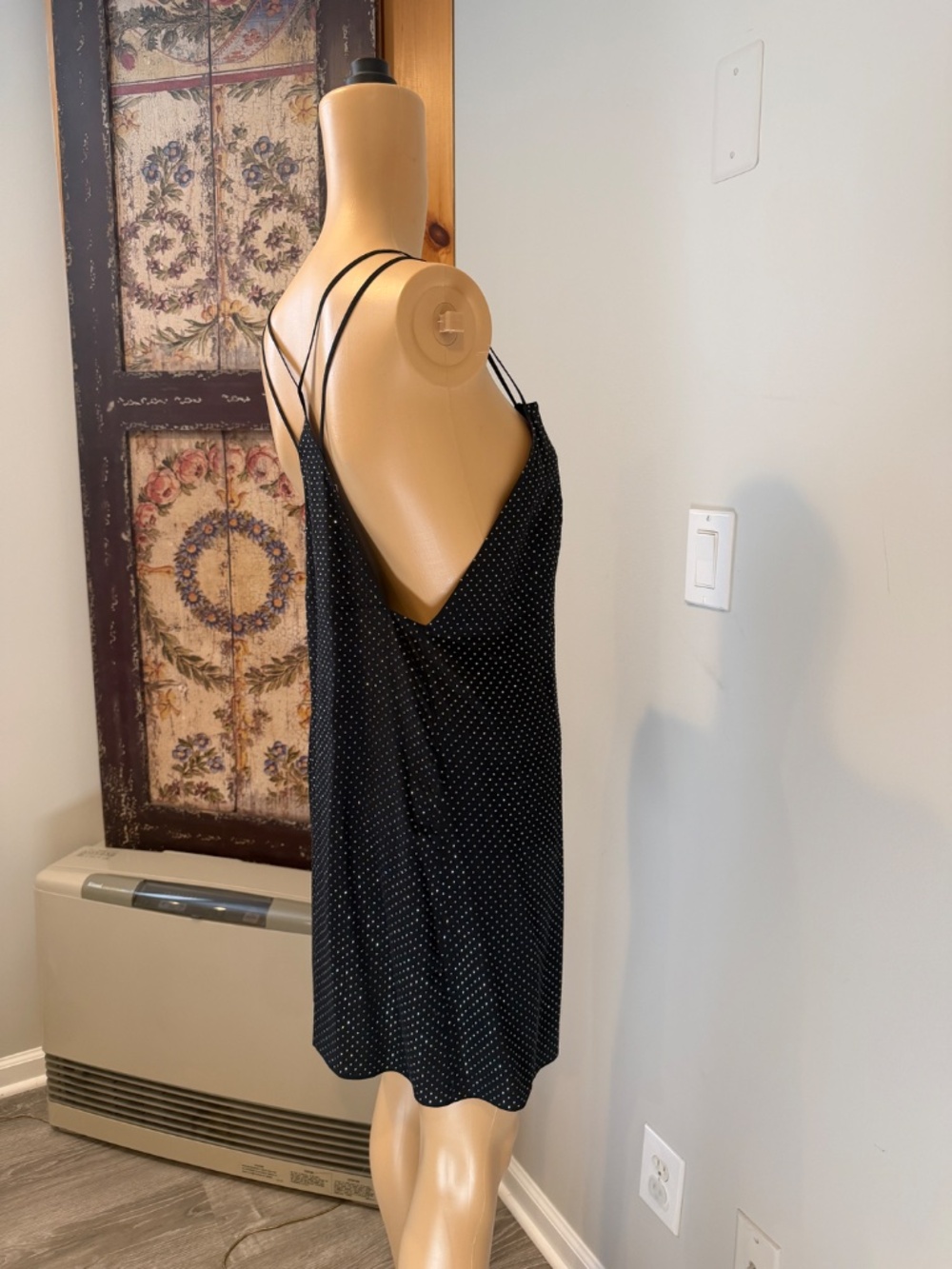 NWT Zadig & Voltaire Rohana Rhinestone Silk Mini Dress Black Size Small - Picture 3 of 11